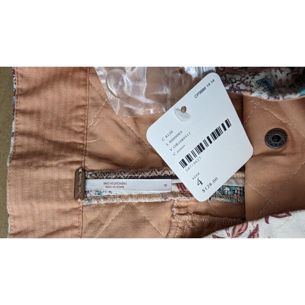 NWT $128 FREE‎ PEOPLE Mad Love Quilted Patchwork Floral Wrap Skirt Size 4 - Picture 6 of 12